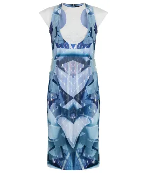 190104C -Print Round Waist Dress