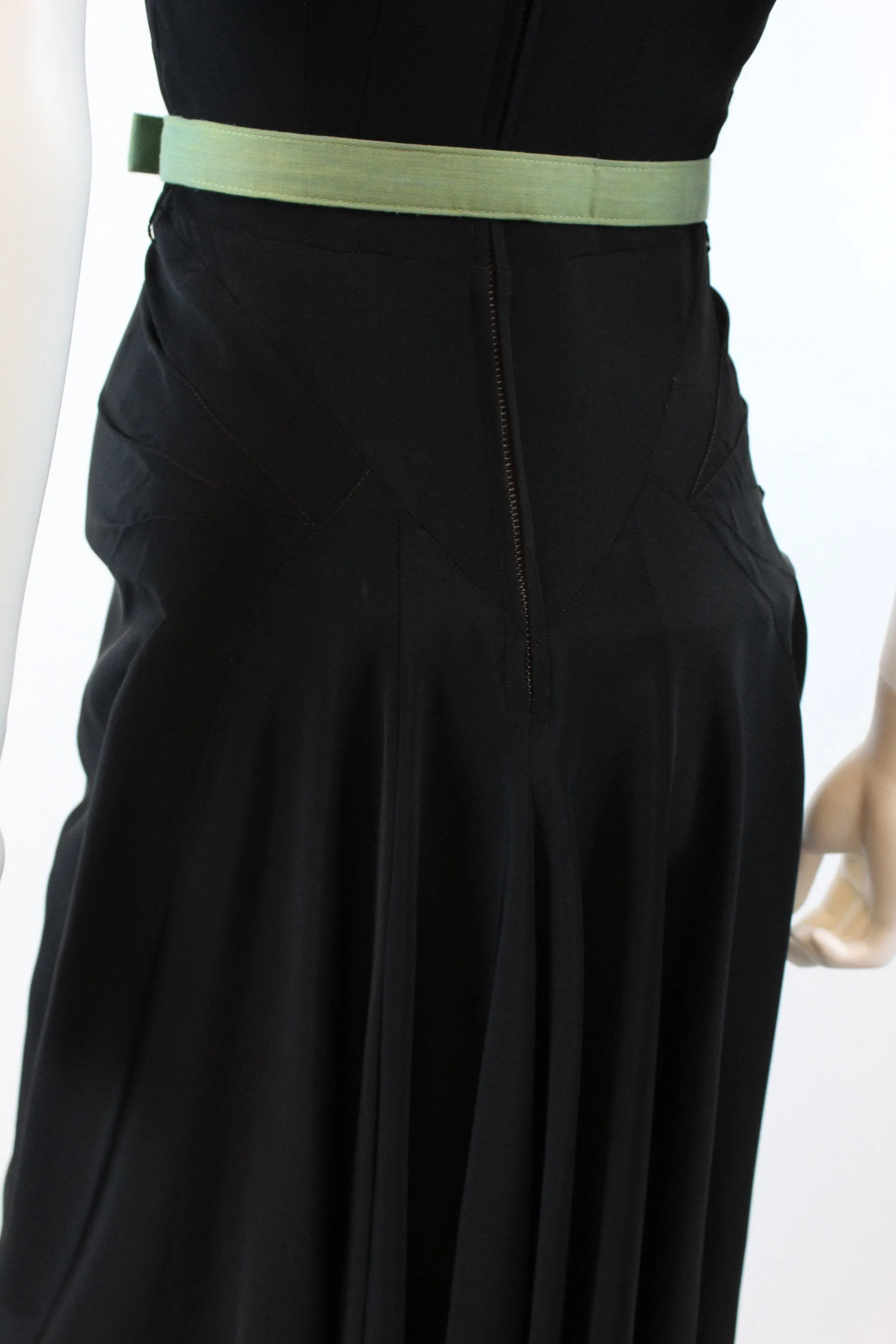 1940s PEEK A BOO rayon beaded dress xs | new fall
