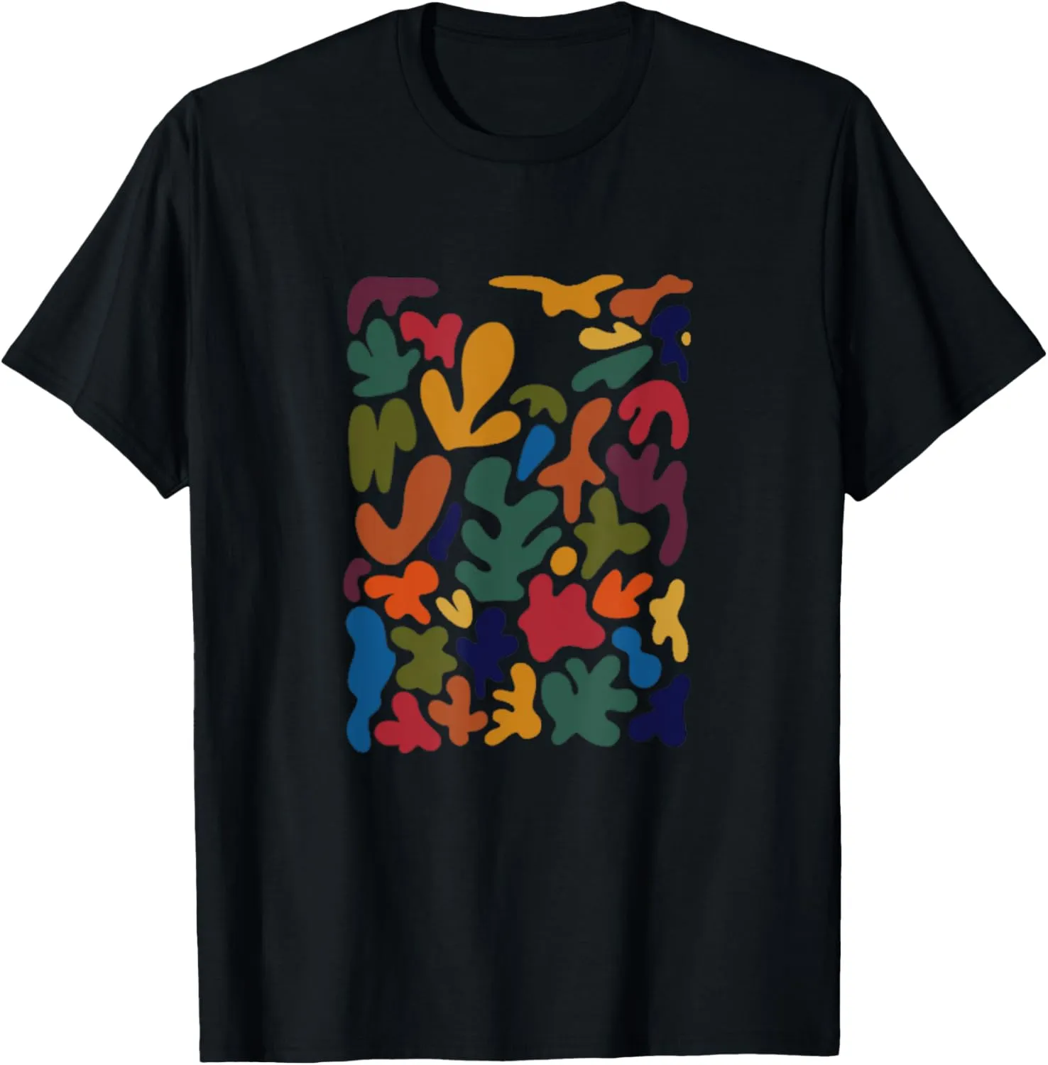 Abstract ART Gestural & Organic Fluid Shapes GIFT Tee Shirt T-Shirt