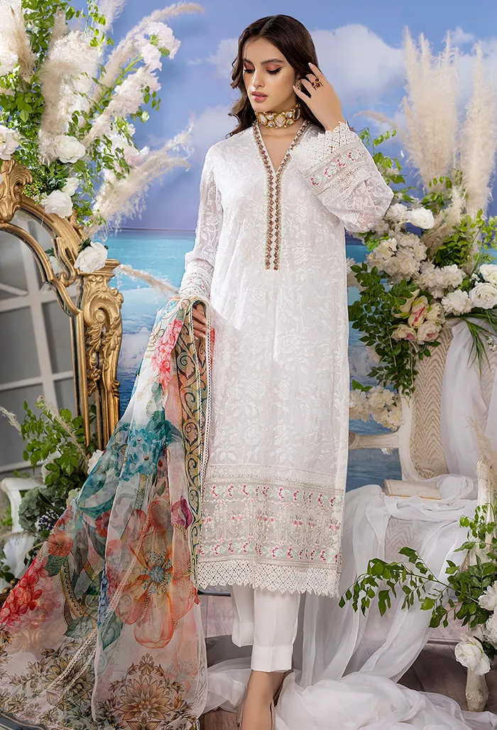 Adan's Libas Ocean Chikankari Embroidered Collection – Scolecite