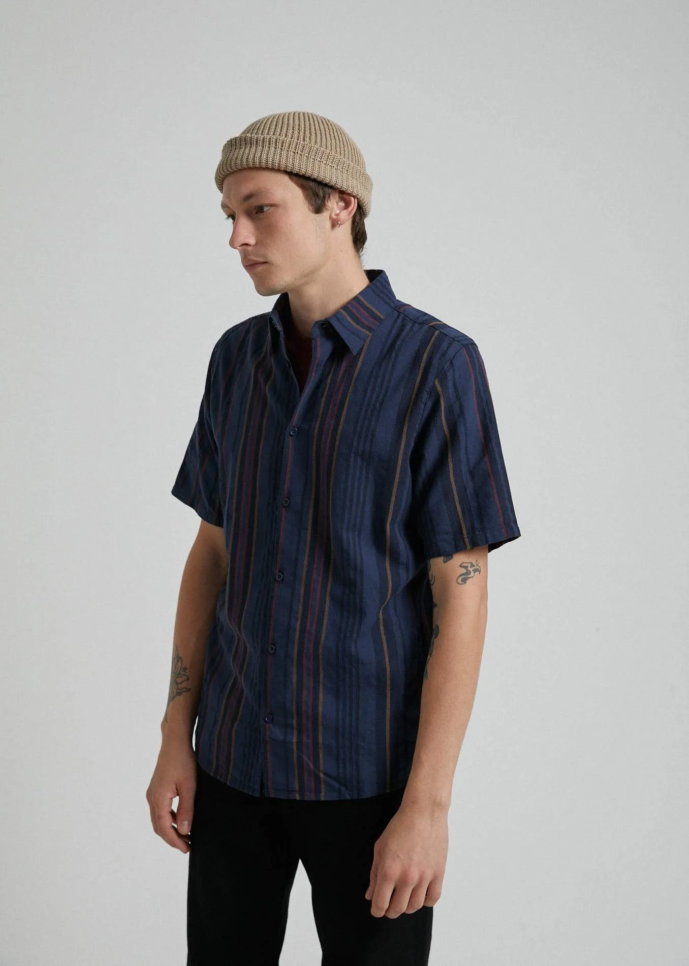 Afends Mens Don Pedro - Short Sleeve Shirt - Multi