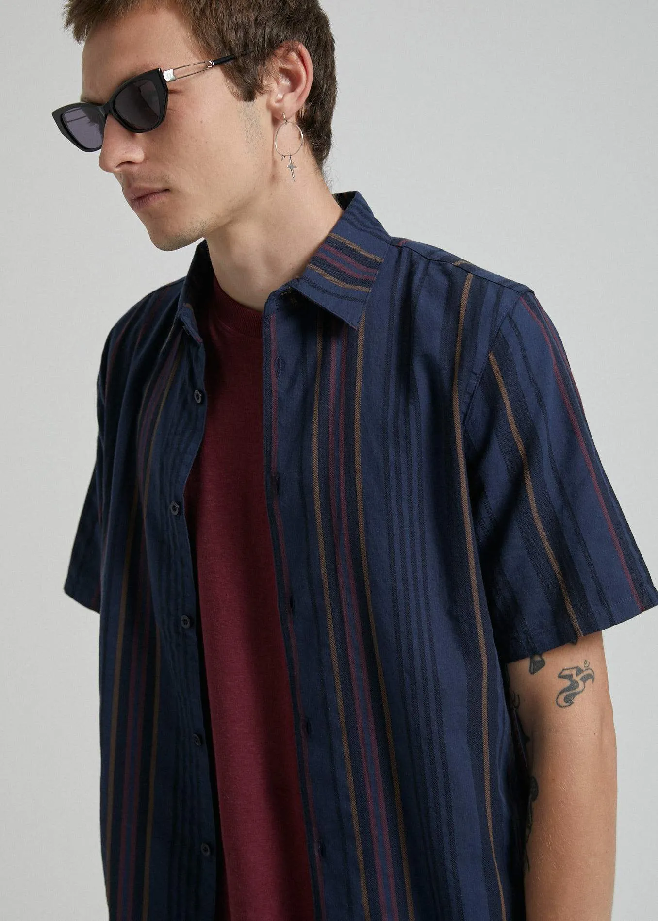 Afends Mens Don Pedro - Short Sleeve Shirt - Multi
