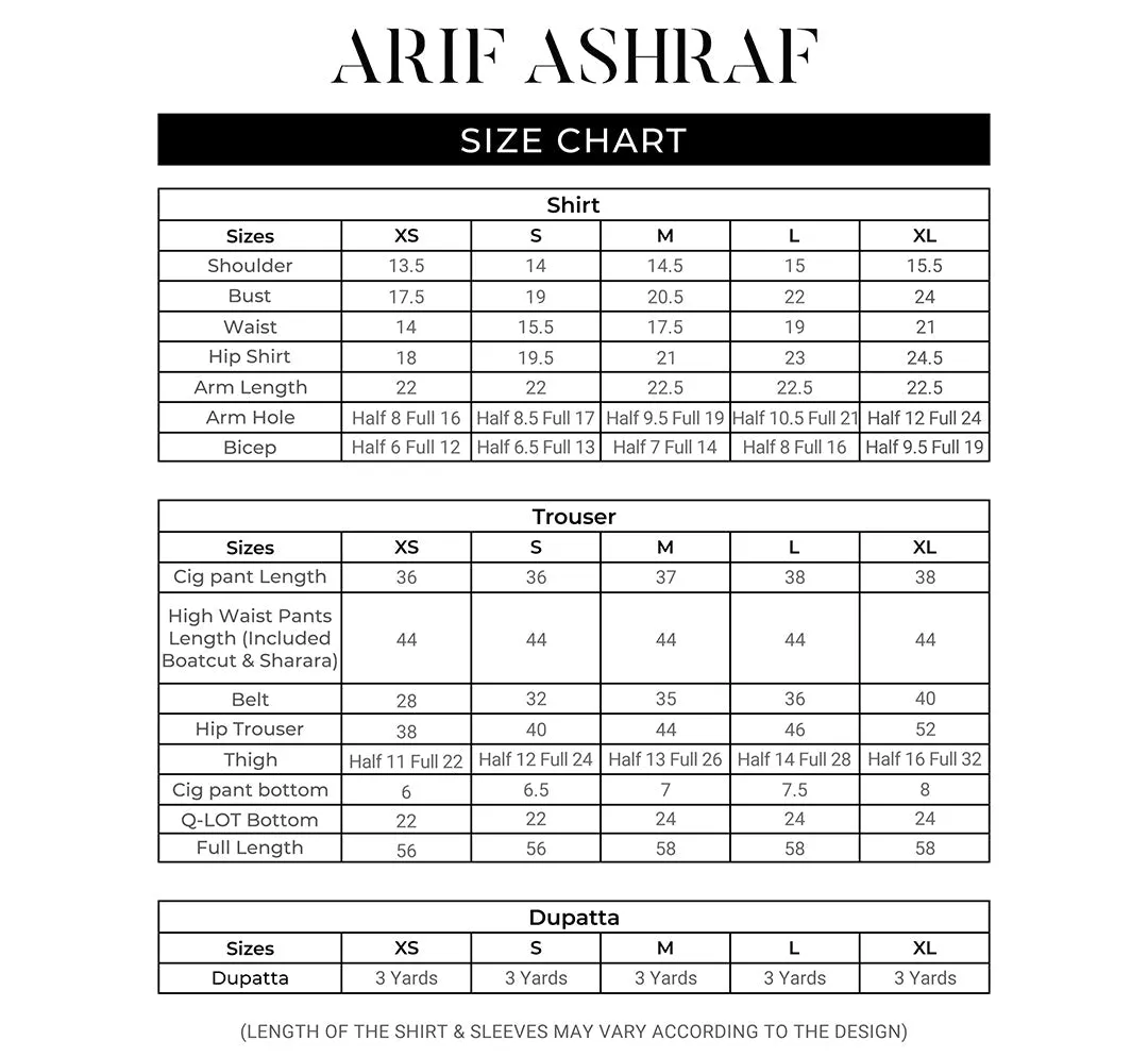 Arif Ashraf - ARJAN - Aqua - Raw Silk & Organza - 3 Piece