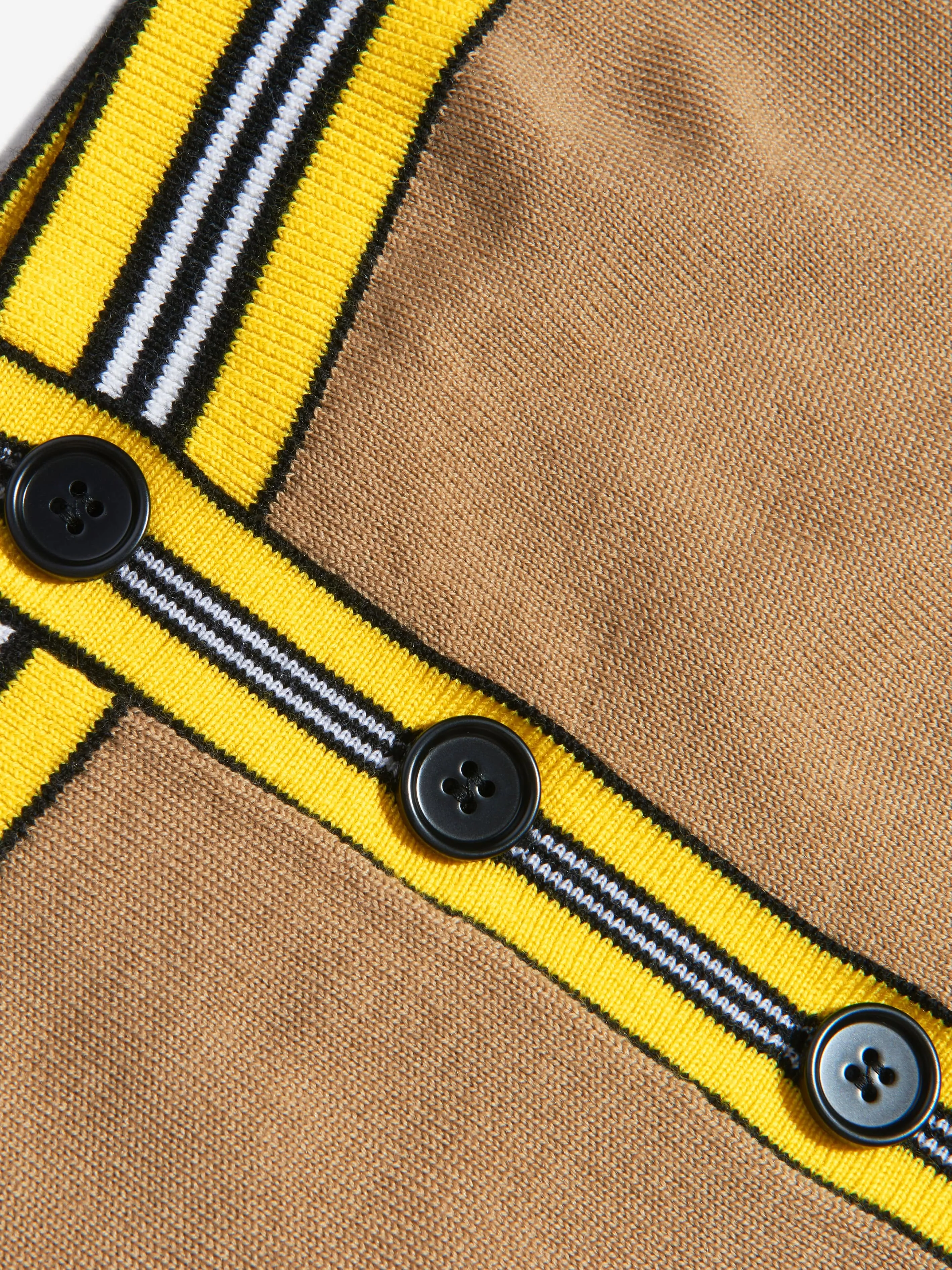 Burberry Baby Boys Wool Icon Stripe Detail Cardigan
