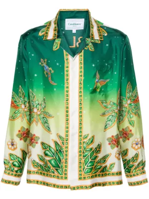 Casablanca Cuban Collar Long Sleeve/Joyaux D'Afrique