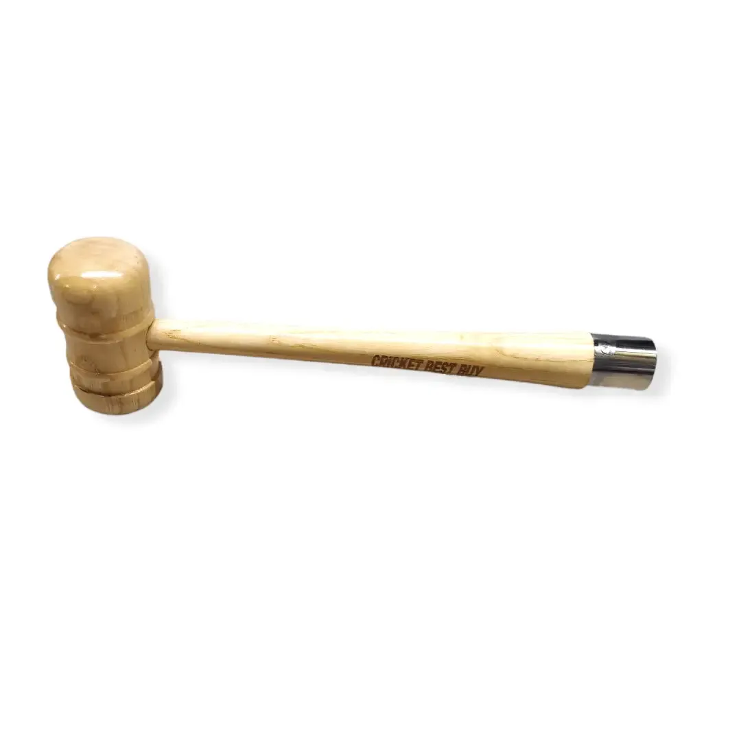 CBB Cricket Bat Mallet and Cone Combo Knocking Bat Apply Rubber Grip