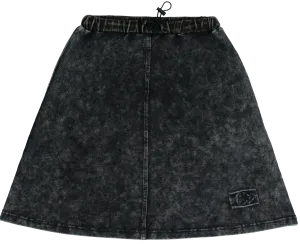 Crew Kids Black Denim Wash Skirt