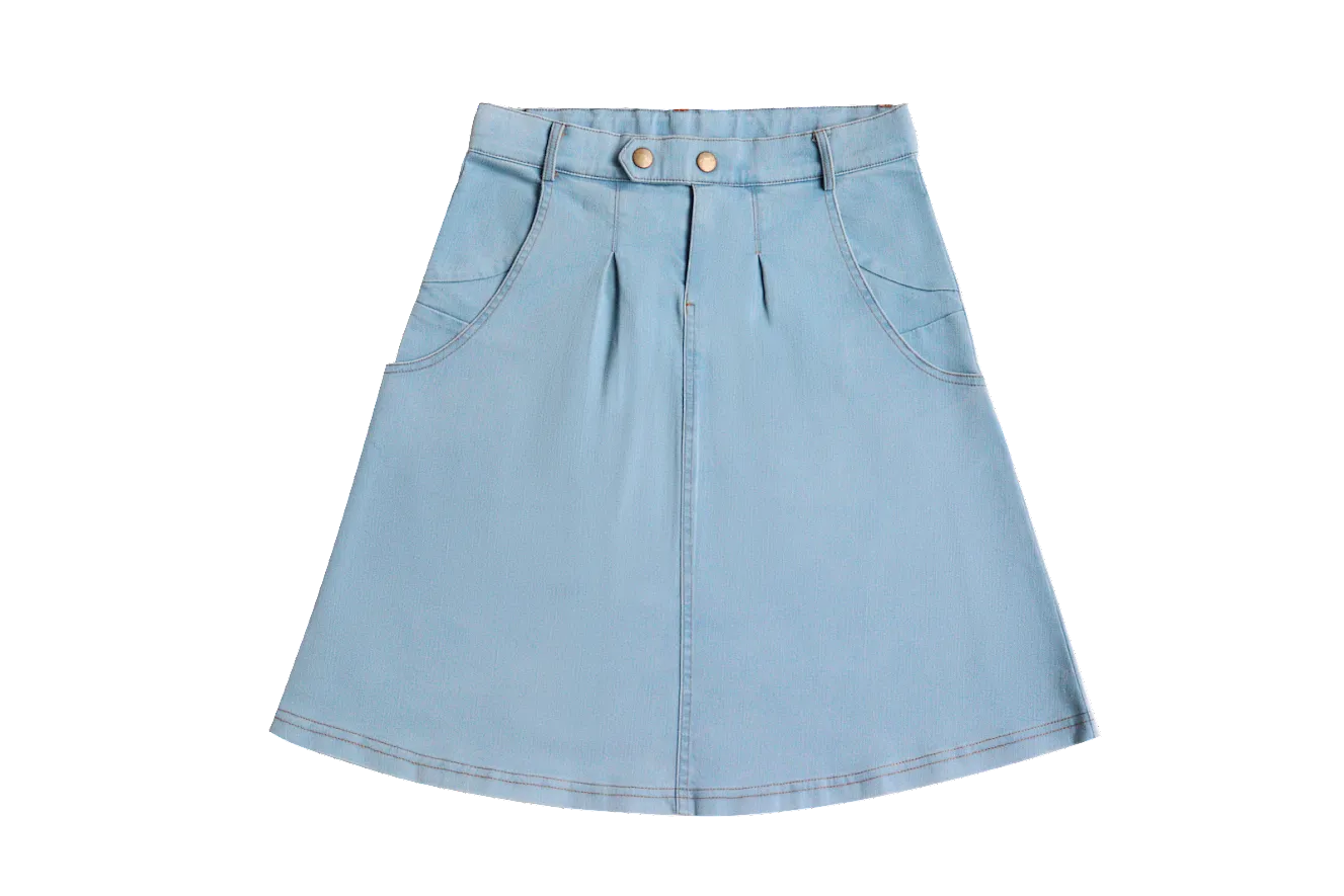 Crew Kids Blue Denim Skirt