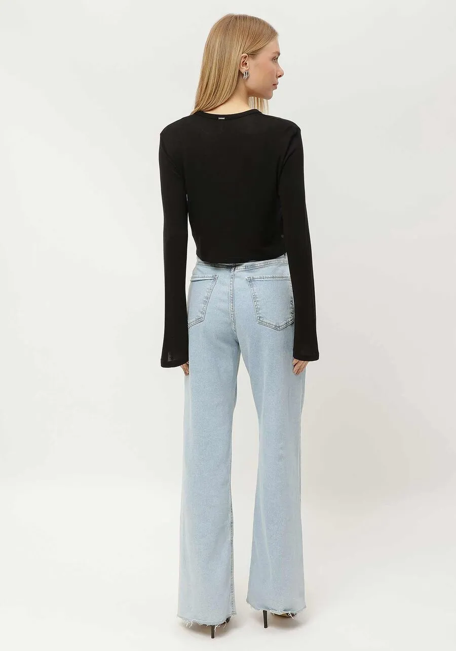 Cropped Cardigan With Ribbed Tank