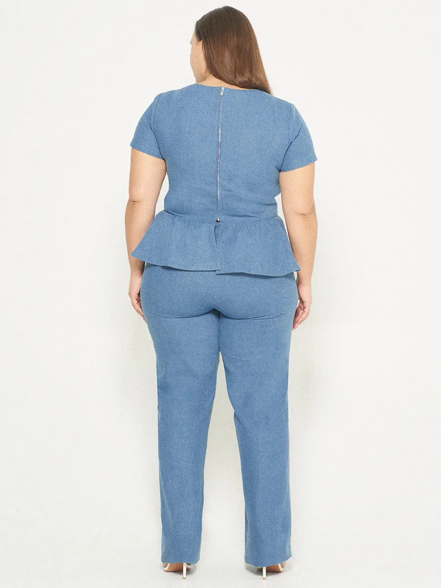 CURVE DOMINGA DENIM TOP