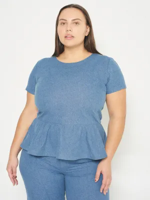 CURVE DOMINGA DENIM TOP