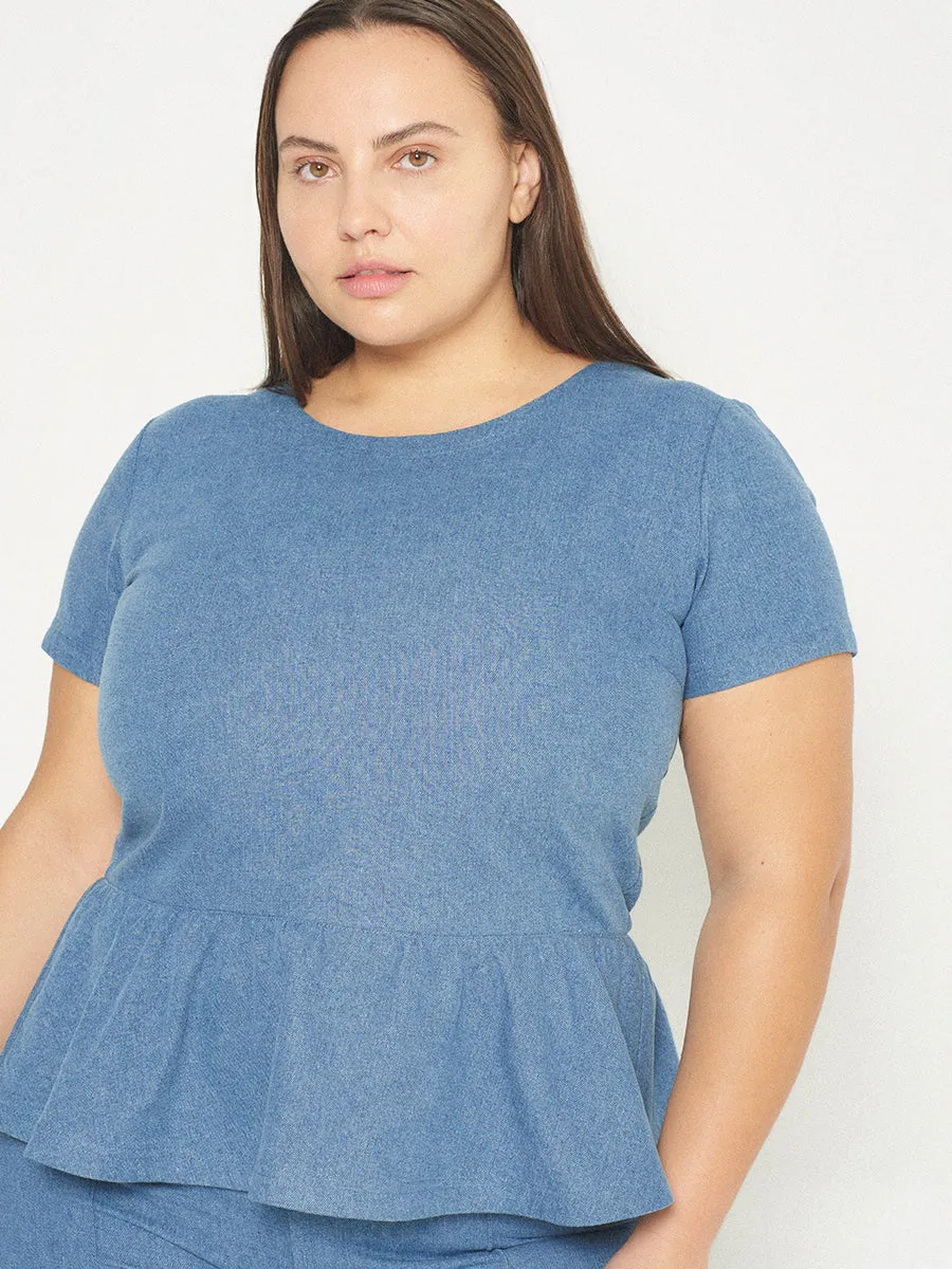 CURVE DOMINGA DENIM TOP