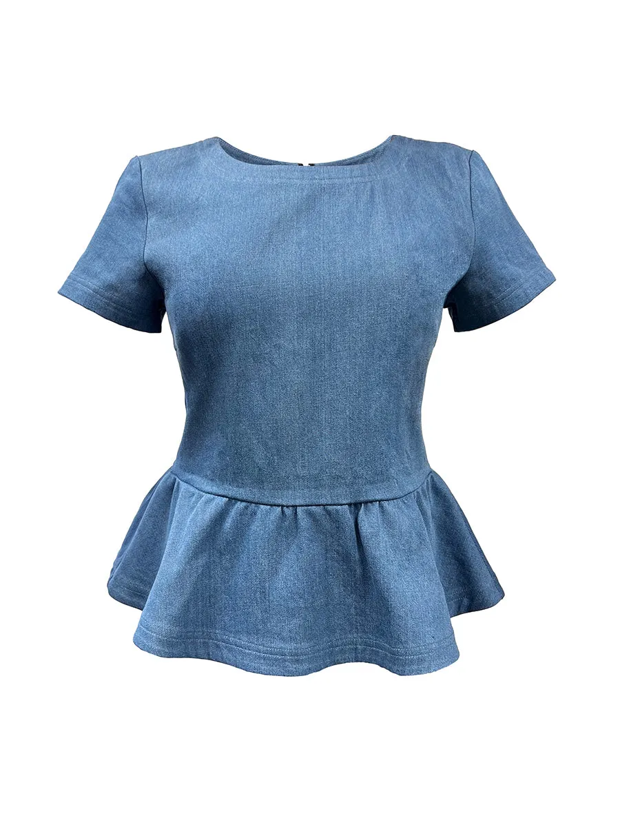 CURVE DOMINGA DENIM TOP