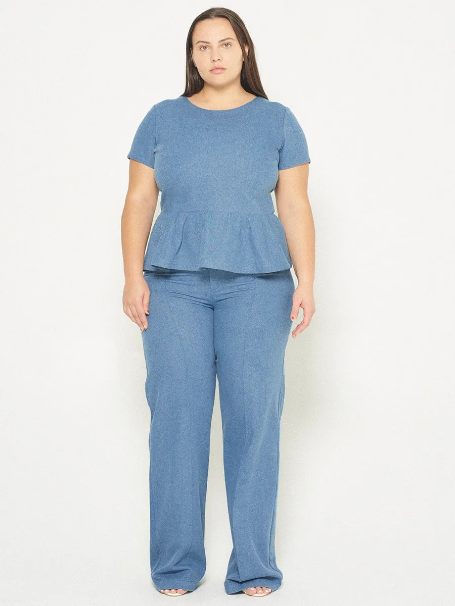 CURVE DOMINGA DENIM TOP