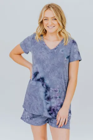 Dark Before Dawn Top in Blue