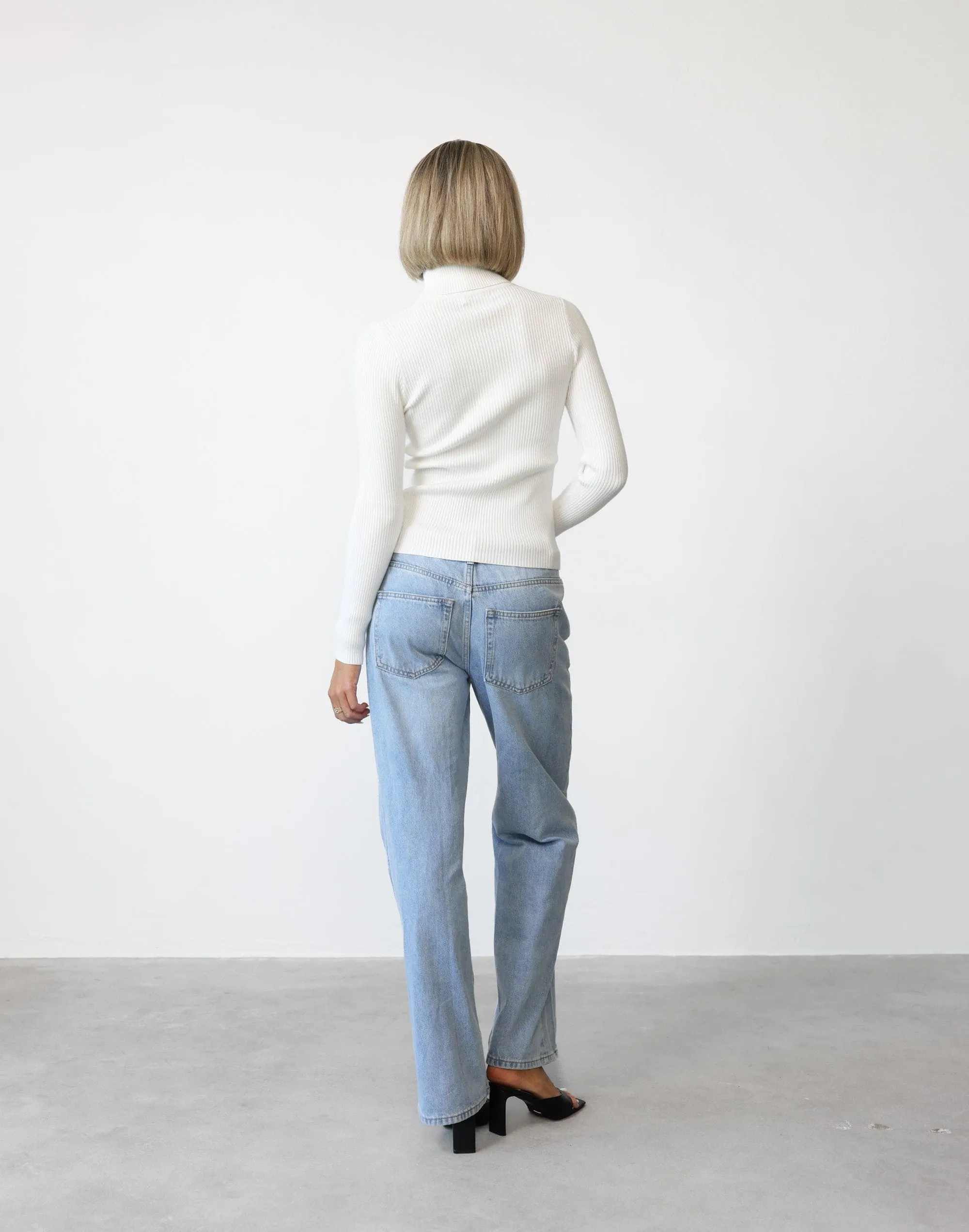 Davison Long Sleeve Top (White)
