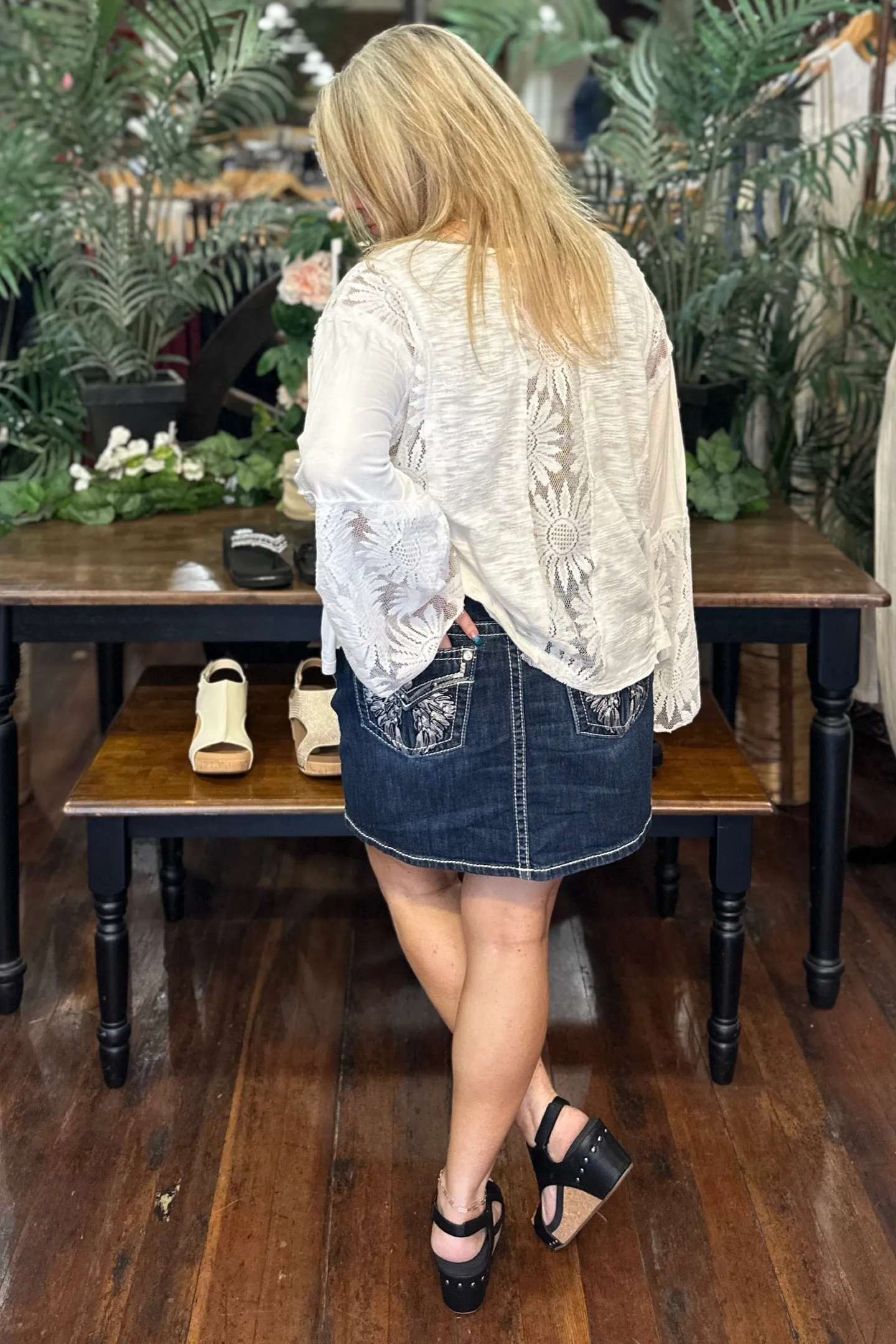 Denim Mini Skirt by Miss Me