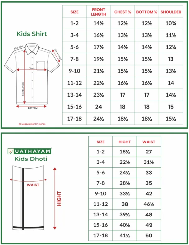 Divine - Maroon Matching Fixit Dhoti and Shirt 2 in 1 Set For Kids | Uathayam