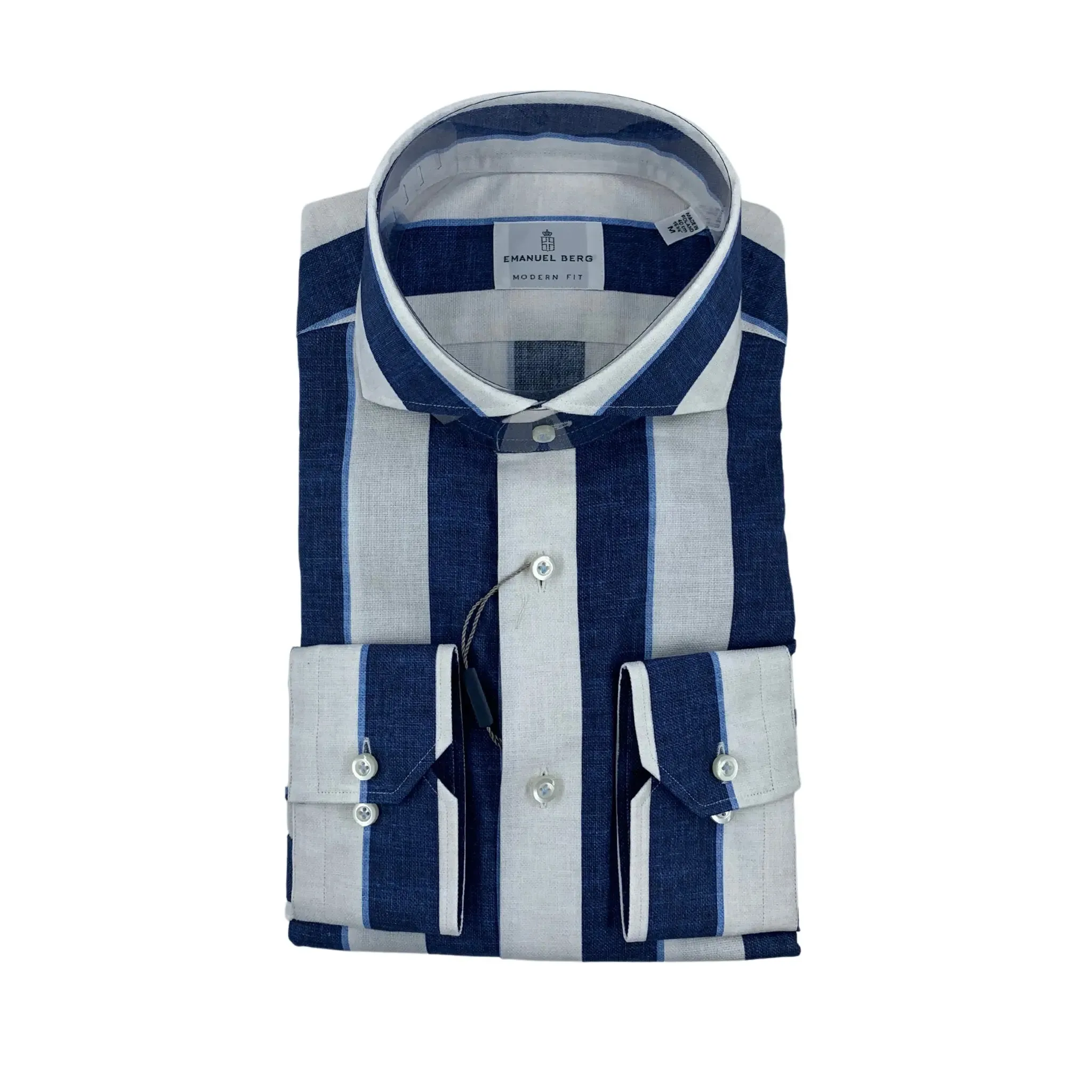 Emanuel Berg Linen Stripe Shirt
