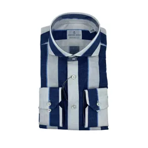 Emanuel Berg Linen Stripe Shirt