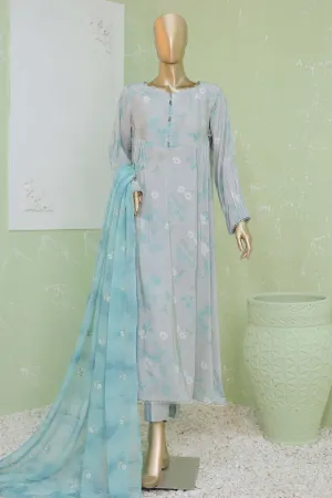 Floral Vibes By Hz Unstitched 3 Piece Raw Silk Collection'2024-FVRS-09