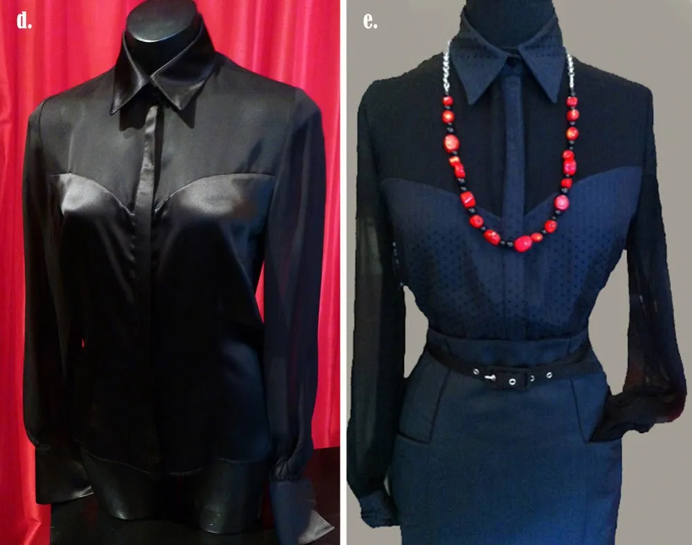 FORBIDDEN FRUITS SILK BLOUSE