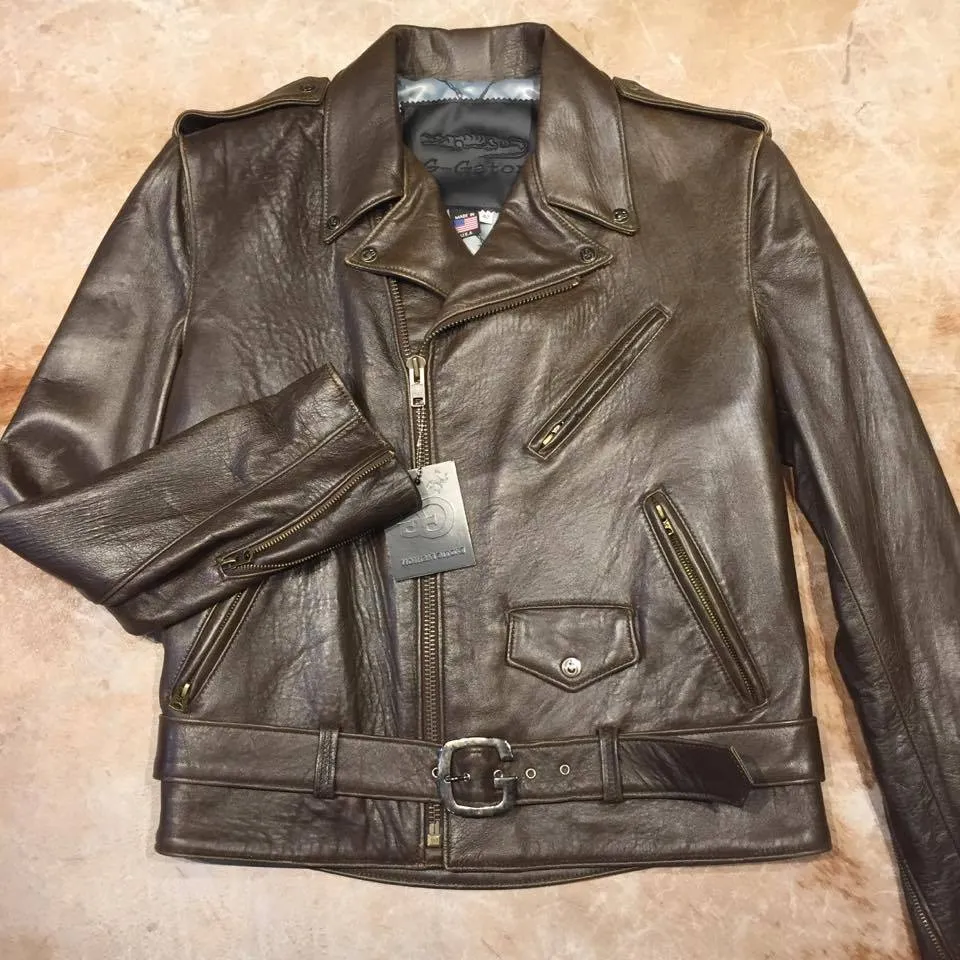 G-Gator Lambskin Chief Biker Jacket