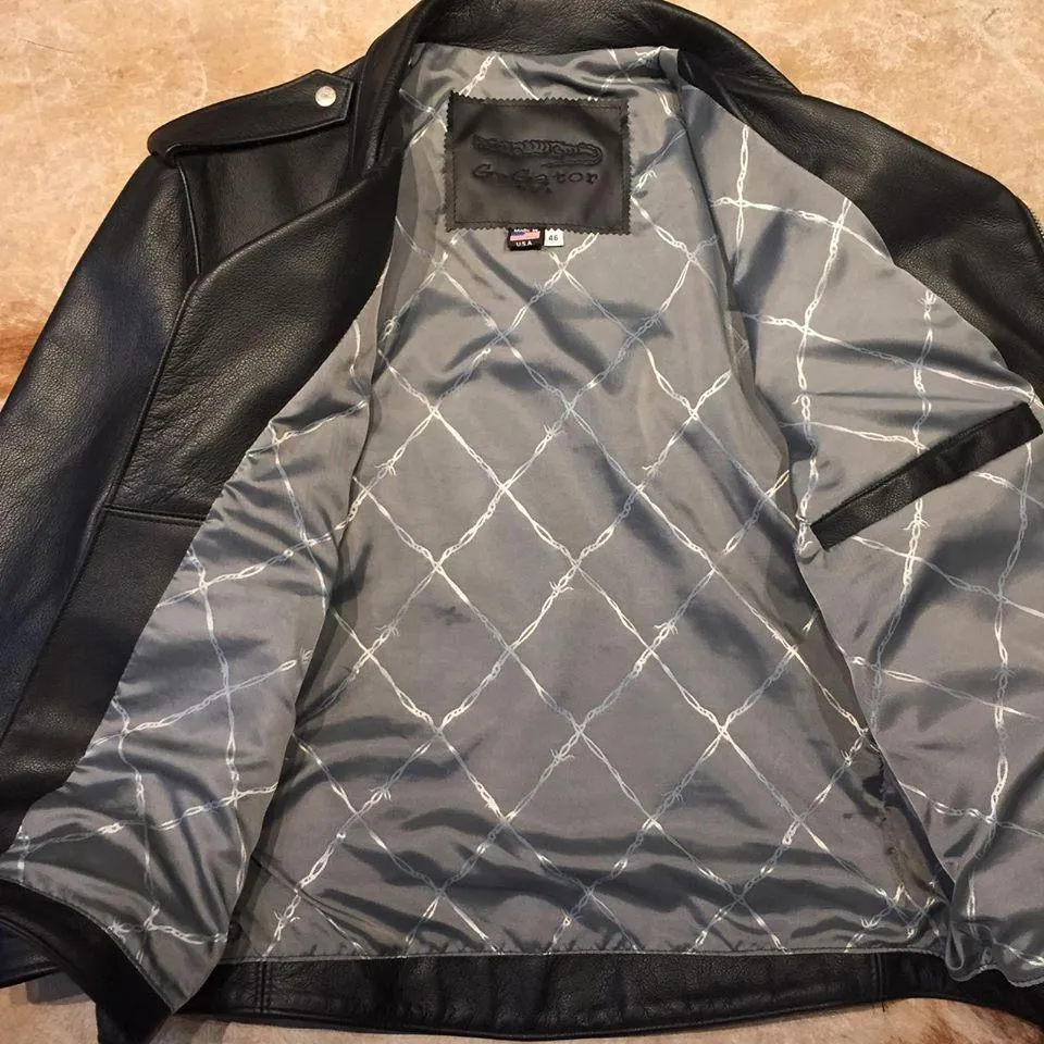 G-Gator Lambskin Chief Biker Jacket