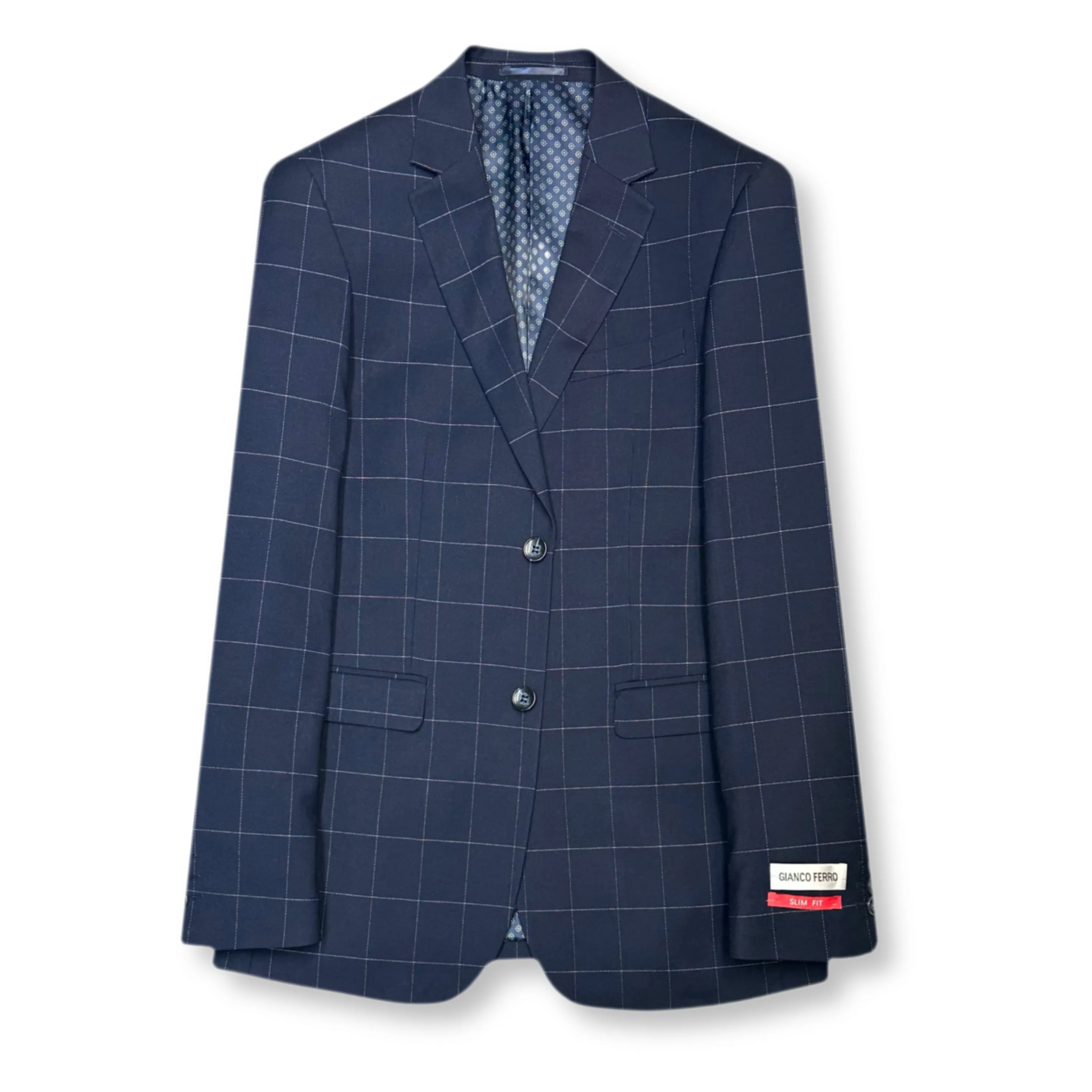 Galante Slim Windowpane Suit