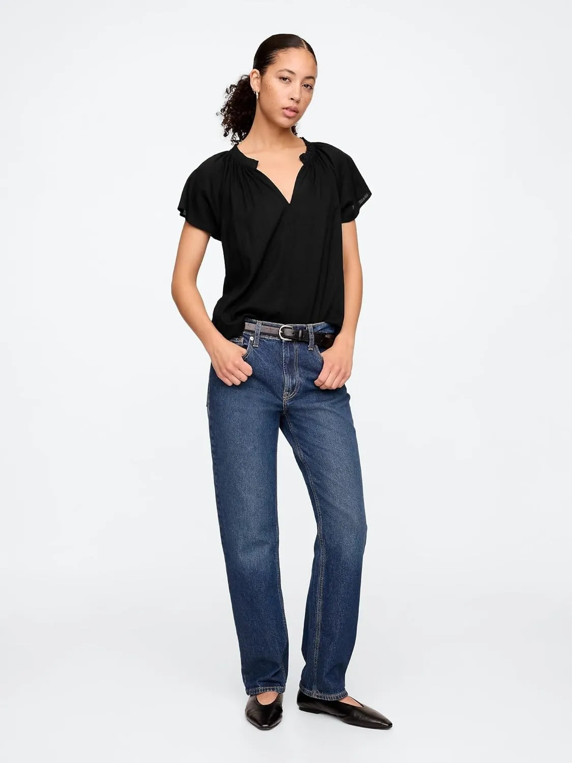 GAP Women's Splitneck Top