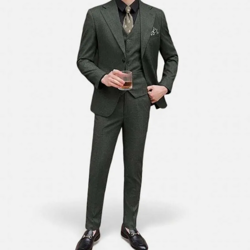 Groom wedding 3 piece suit
