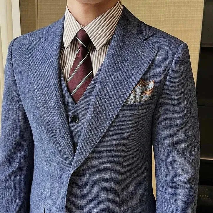 Groom wedding 3 piece suit