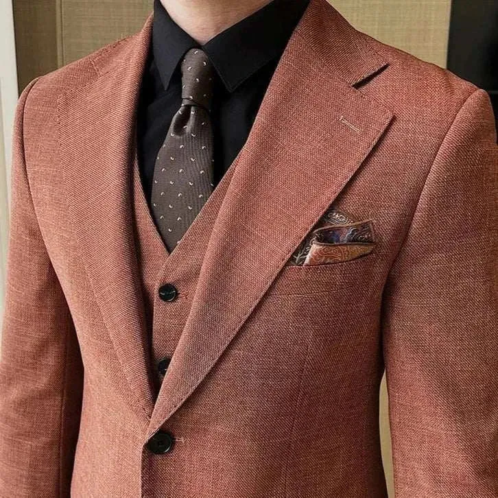 Groom wedding 3 piece suit