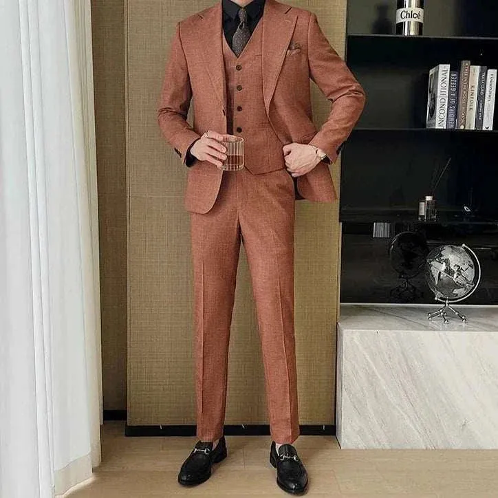 Groom wedding 3 piece suit