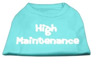 High Maintenance Screen Print Shirts  Aqua XXL (18)
