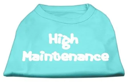 High Maintenance Screen Print Shirts  Aqua XXL (18)