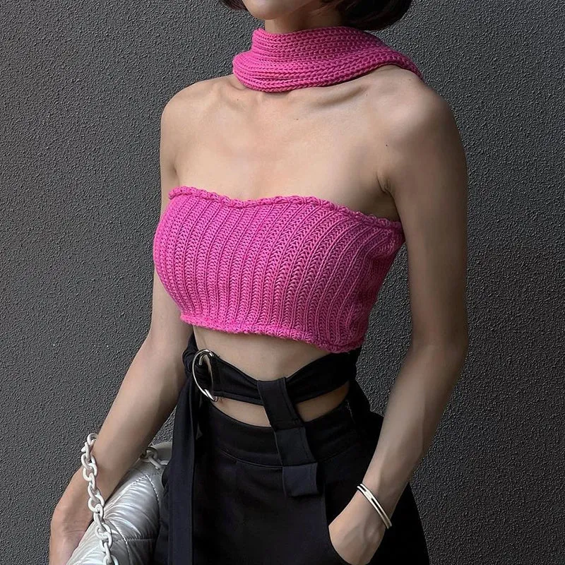 JASMINE Knitted Crop Top