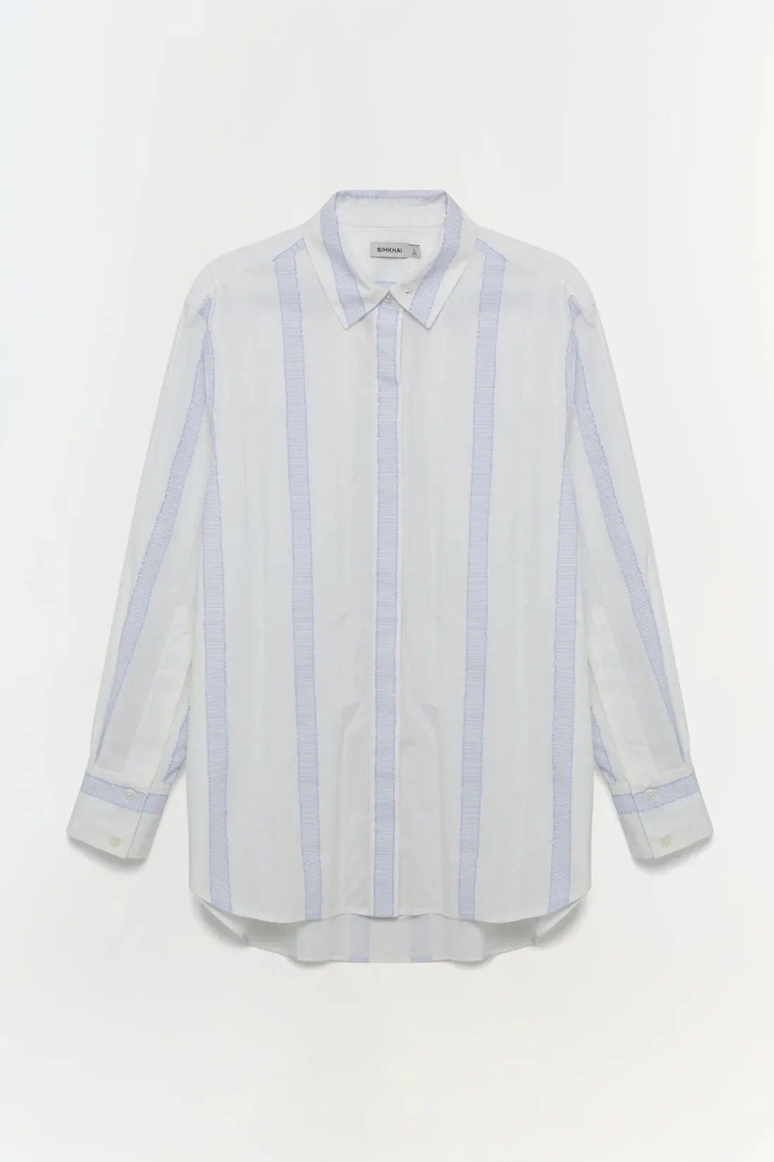 Jonathan Simkhai Chandler Shirt Blue Stripe Multi