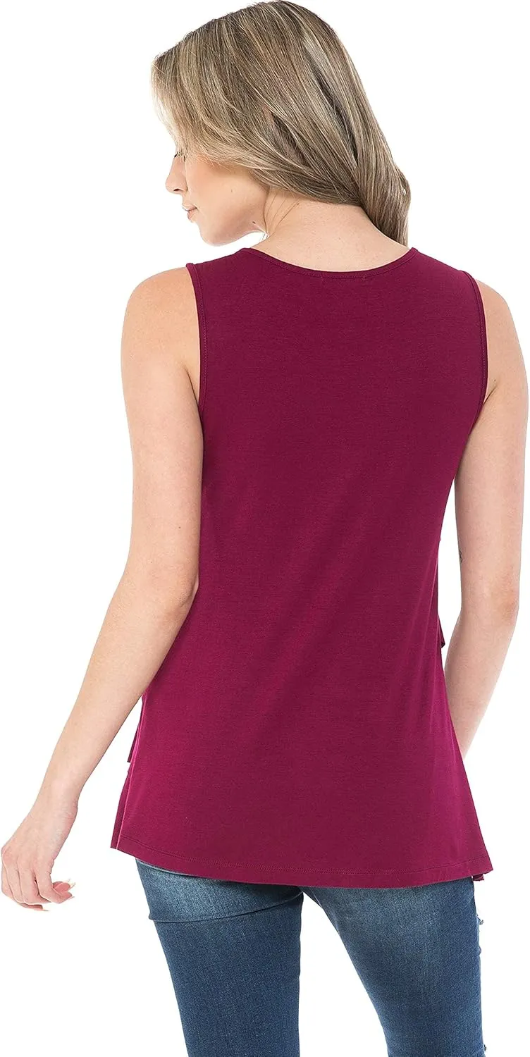 LEEBE Women and Plus Size Ruffle Top (Small-5X)