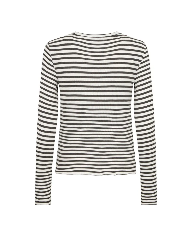 Levete Room Ika Moody Indigo Blue Stripe T-Shirt
