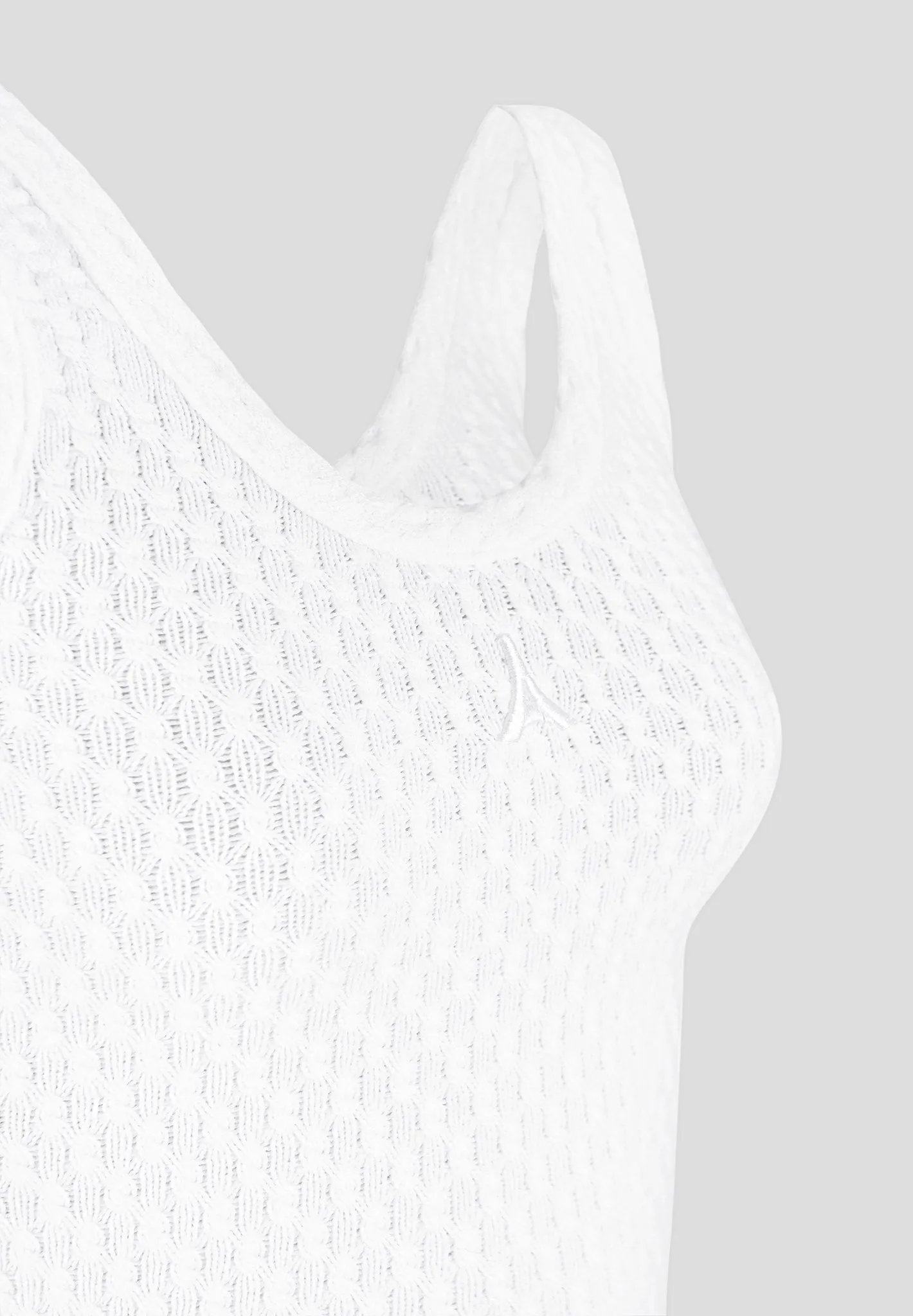 Limited Edition Eiffel Knitted Tank Top - White
