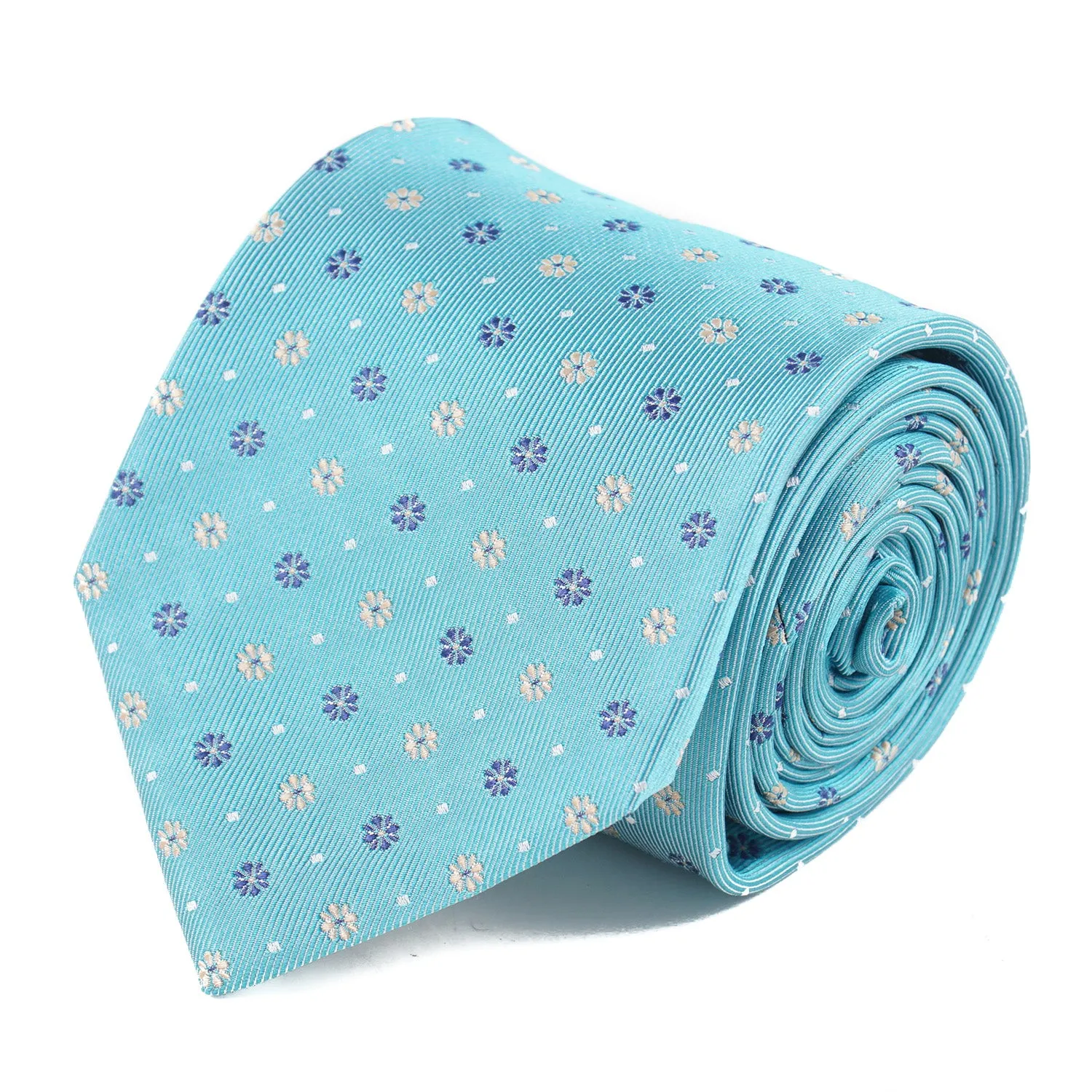 Luigi Borrelli Floral Jacquard Silk Tie