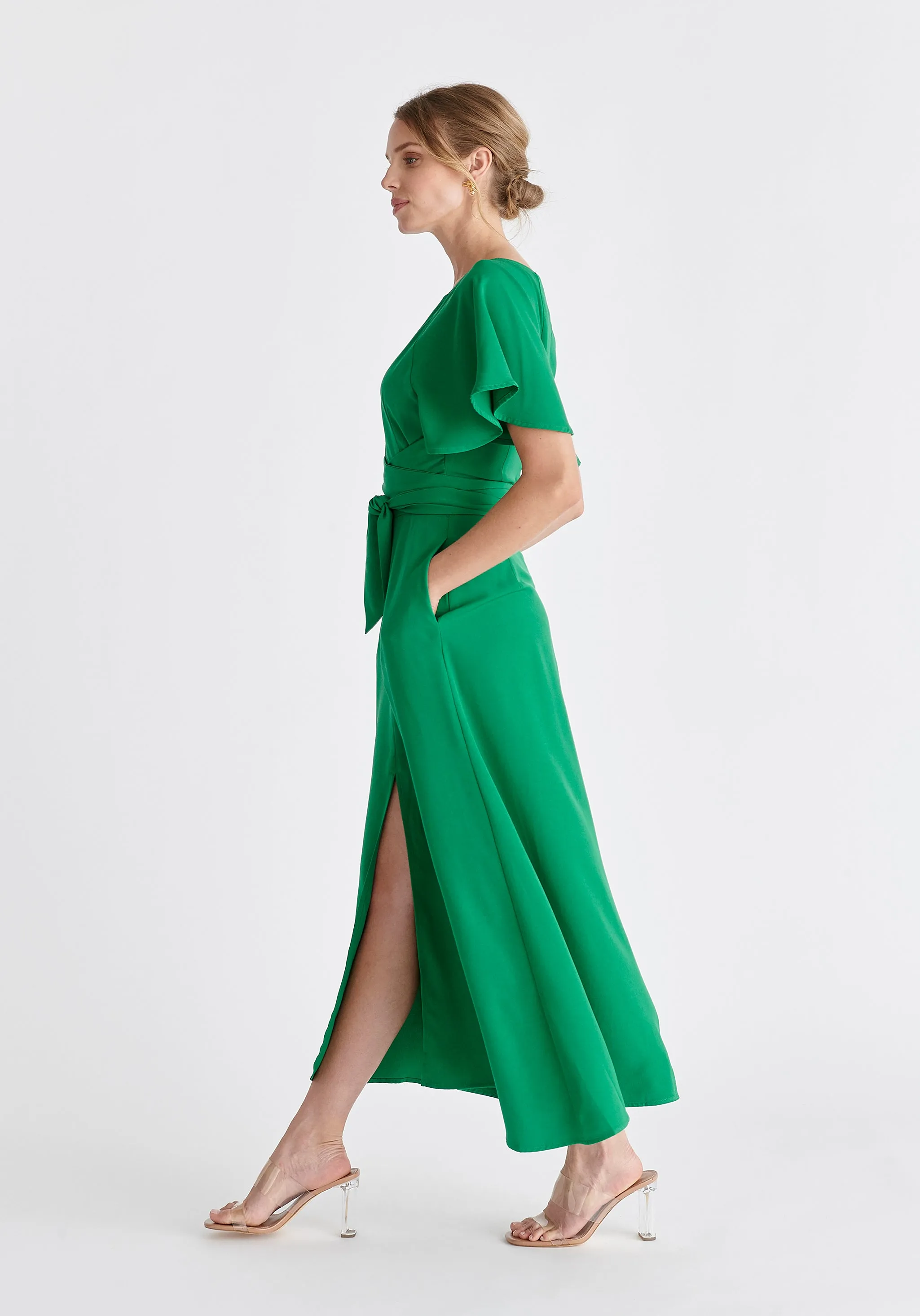 Maxi Waist Tie Dress