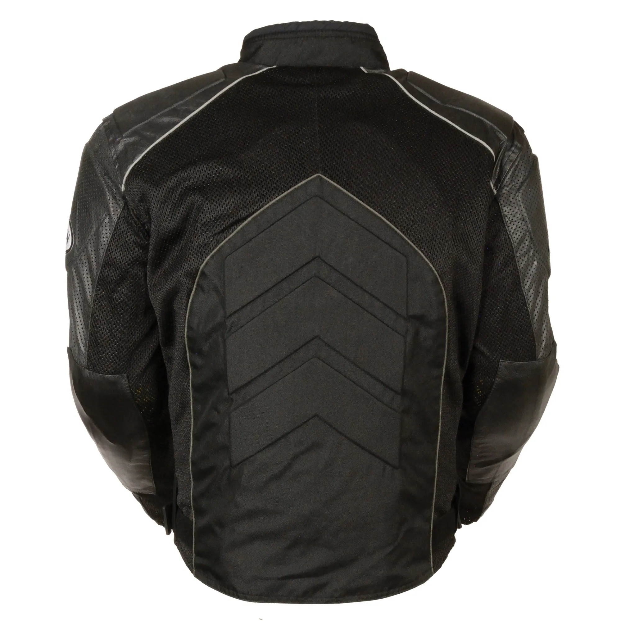 Men's Combo Leather/Textile/Mesh Racer Jacket