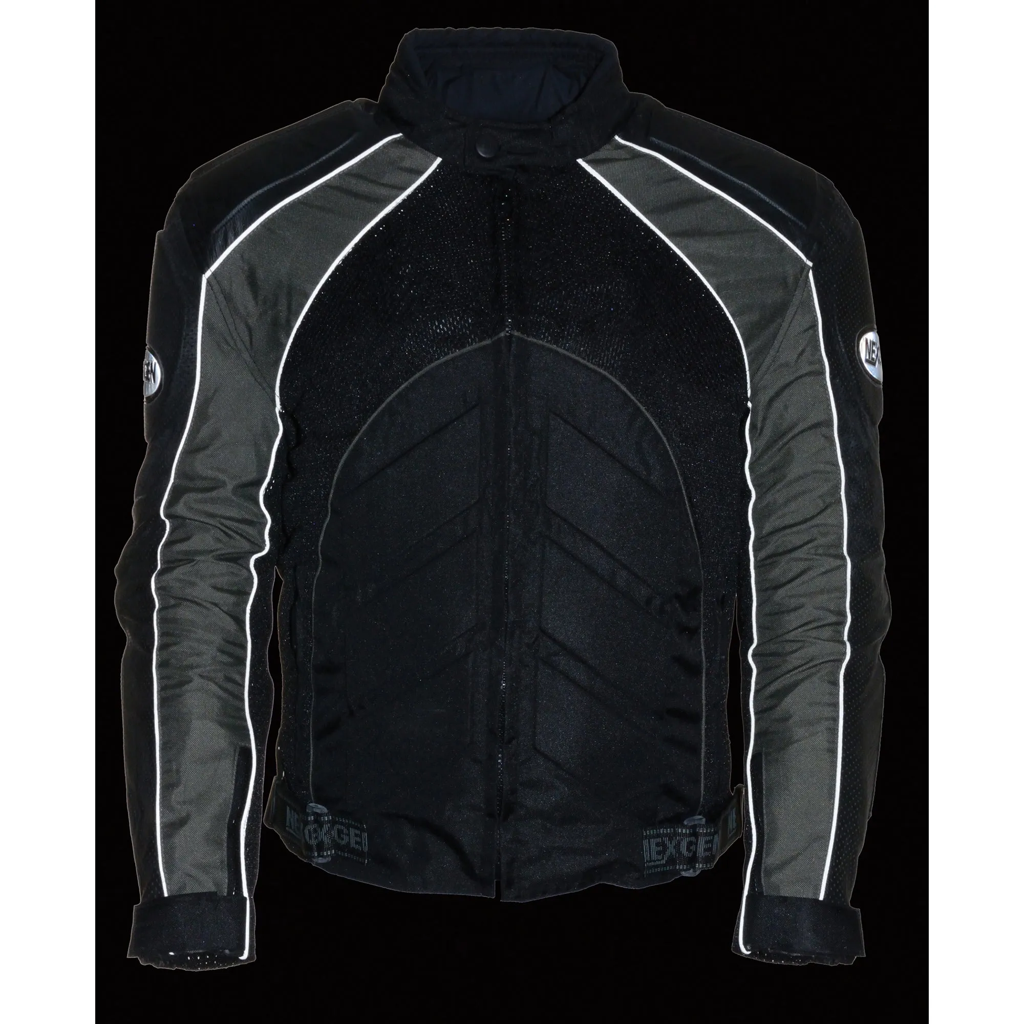 Men's Combo Leather/Textile/Mesh Racer Jacket