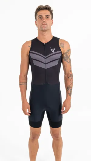 Mens Sleeveless Tri Suit Black