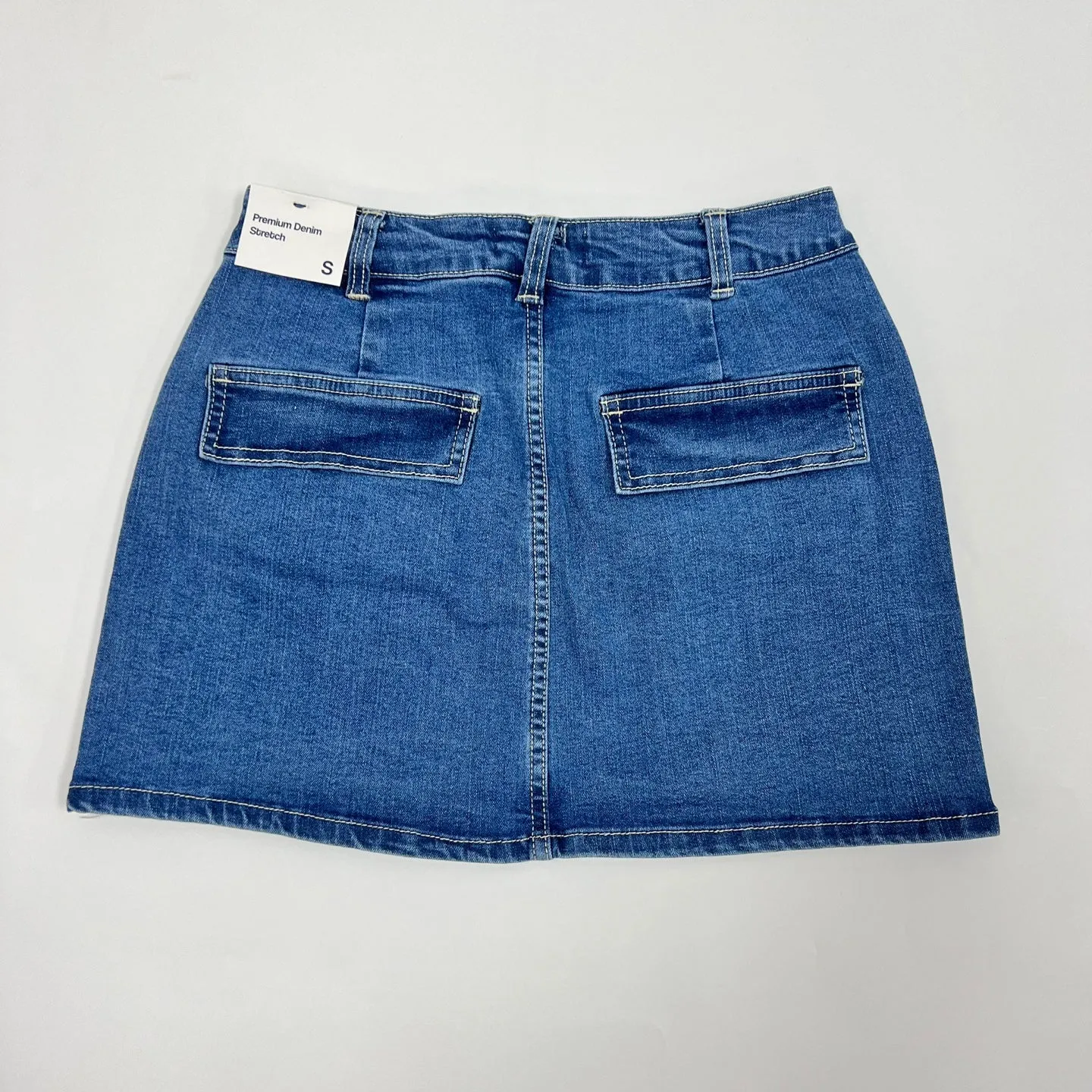 Mini Cargo Denim Skirt
