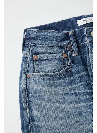 Moussy - Guilford Wide Straight in Dark Blue