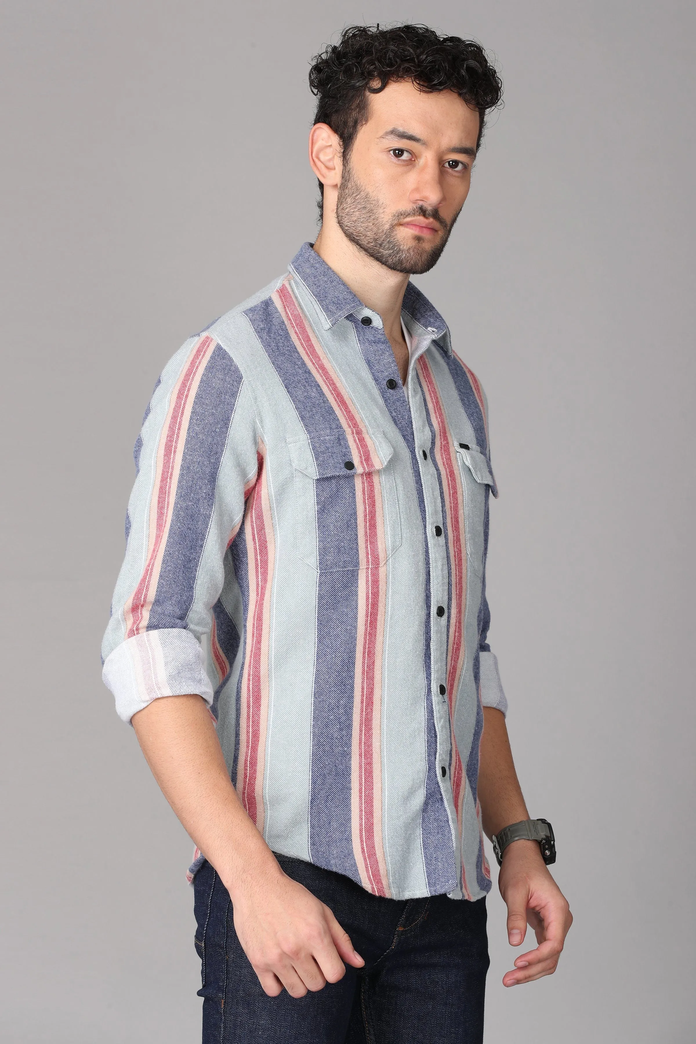 Multi Color Striped Shirt