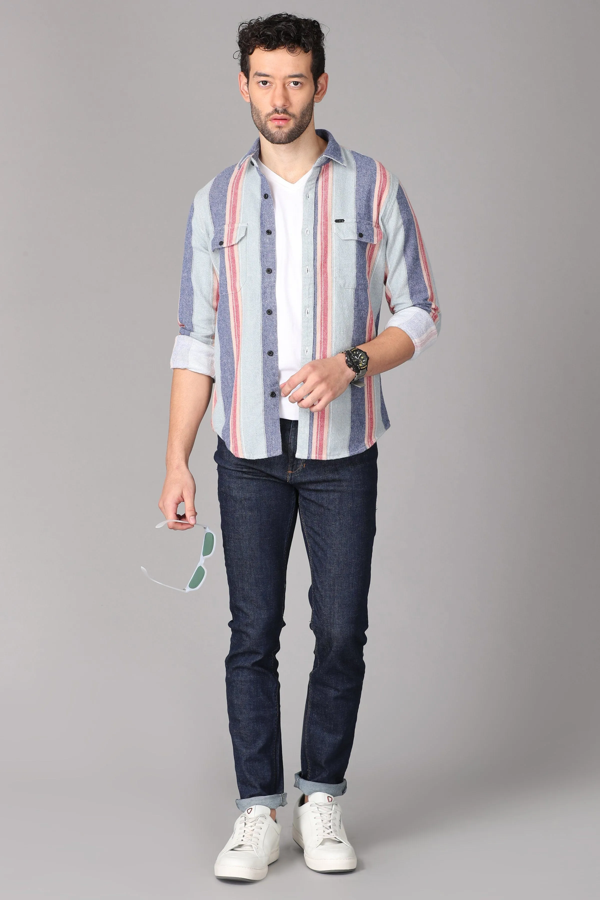 Multi Color Striped Shirt